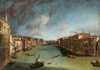 Grand Canal Looking Northeast from the Palazzo Balbi to the Rialto Bridge Canaletto